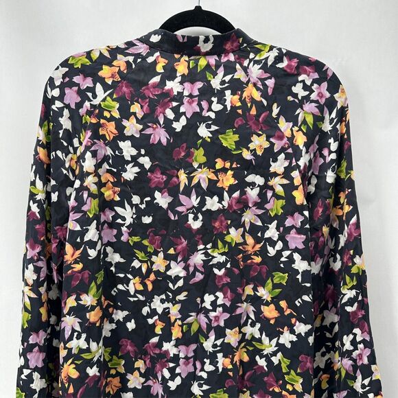 Equipment 100% Silk Button Front Shirt Women XS Floral Cottage Boho Preppy City - Picture 5 of 10